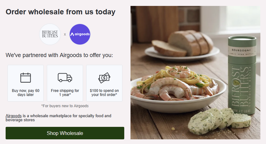 Airgoods wholesale perks available with the link posted in this blog.