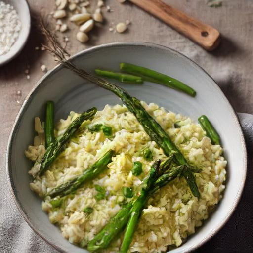 Spring Asparagus Risotto with Cafe de Paris Butter